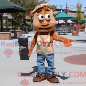 Brown Shrimp Scampi mascot...