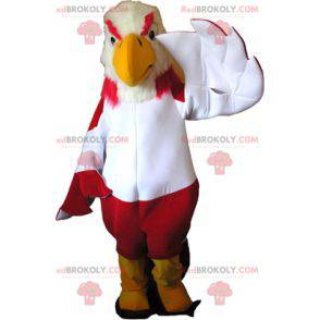 Colorful vulture mascot with yellow boots - Redbrokoly.com