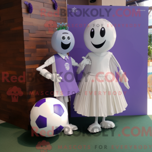 Lavender Soccer Ball mascot...