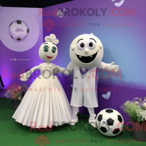Lavender Soccer Ball mascot...