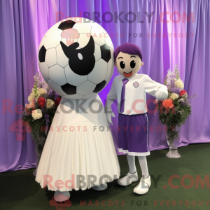 Lavendel fotball maskot...