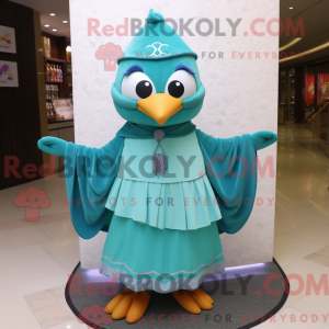 Teal Ice mascottekostuum...