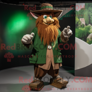 Brun Leprechaun maskot...