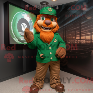 Brown Leprechaun mascot...