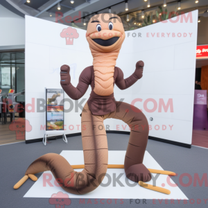 Brown Snake-mascottekostuum...