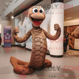 Brown Snake mascot costume...
