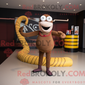Brown Snake-mascottekostuum...