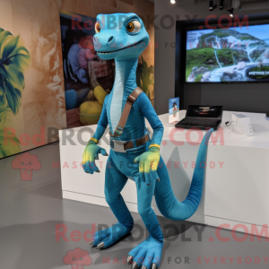 Turkis Coelophysis maskot...