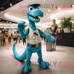 Turkis Coelophysis maskot...