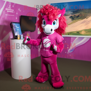 Disfraz de mascota Magenta...