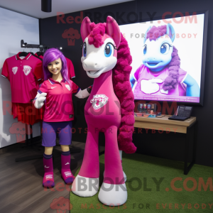 Disfraz de mascota Magenta...