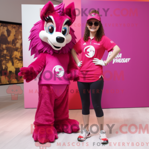 Postava maskota Magenta...