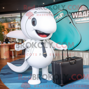 White Whale mascot costume...