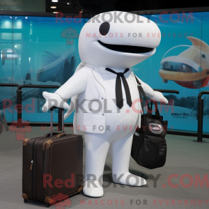 White Whale mascot costume...