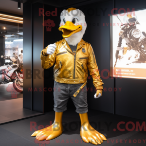 Costume mascotte de Gold...