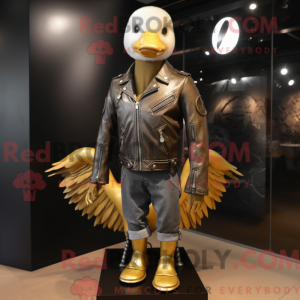 Gold Goose-maskotdraktfigur...