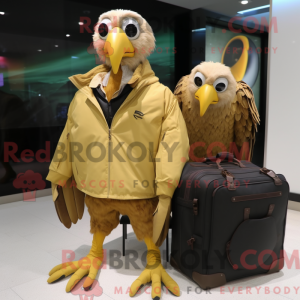 Gouden gier mascottekostuum...