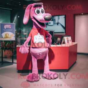 Magenta hunde maskot...