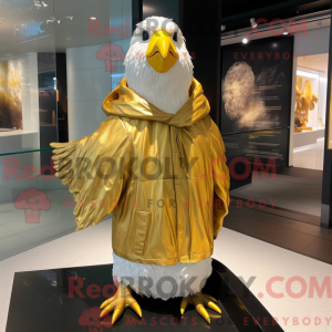 Gold Gull maskot kostyme...