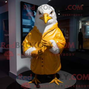 Gold Gull maskot kostyme...