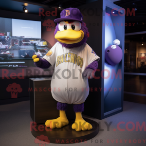 Purple Canary mascot...