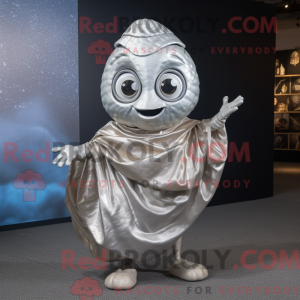 Sølv østers maskot kostume...