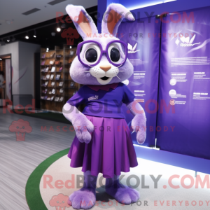 Lilla Wild Rabbit maskot...
