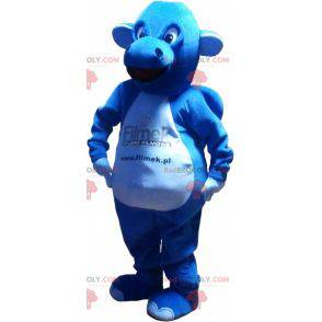 Mascote gigante dragão azul - Redbrokoly.com