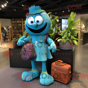 Costume de mascotte de Cyan...