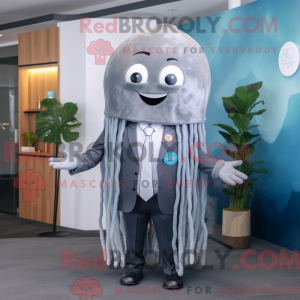 Grå vandmænd maskot kostume...