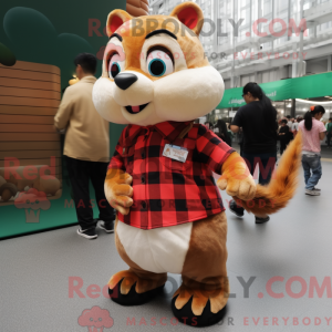 Peach Chipmunk mascot...