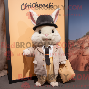 Peach Chinchilla mascot...