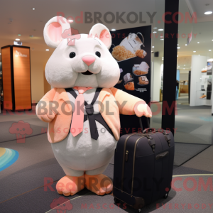 Peach Chinchilla mascot...