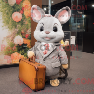 Peach Chinchilla mascot...