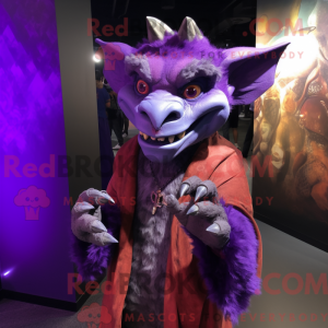 Purple Gargoyle mascot...