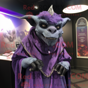 Purple Gargoyle mascot...