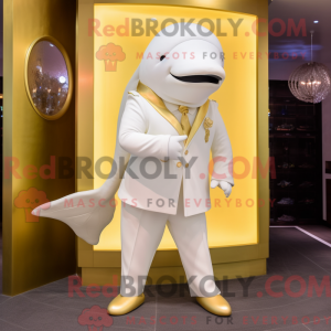 Gull Beluga Whale maskot...