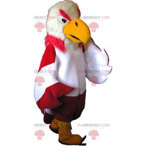 Farverig gribmascotte med gule ben - Redbrokoly.com