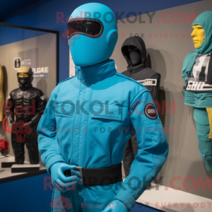 Cyan Gi Joe máscara de...