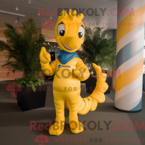 Yellow Seahorse mascot...
