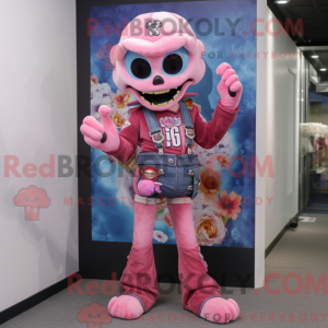 Maskottchenkostüm Rosa...