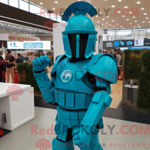 Turquoise Spartan Soldier...