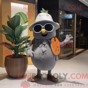 Mascotte de personnage gris...