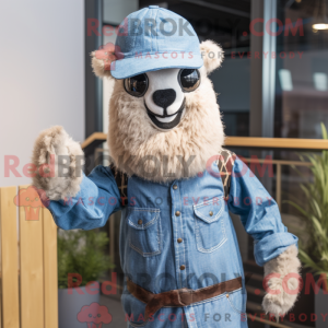 Costume mascotte d alpaga...