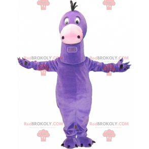 Very cute giant purple dinosaur mascot - Redbrokoly.com