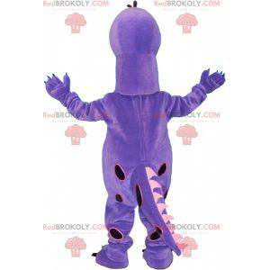 Very cute giant purple dinosaur mascot - Redbrokoly.com