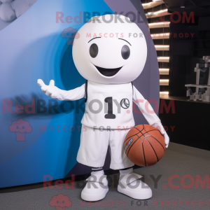 Hvit Basketball Ball maskot...