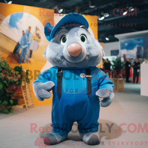 Blue Guinea Pig mascot...