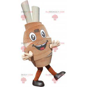 Leg of meat mascot with bones - Redbrokoly.com