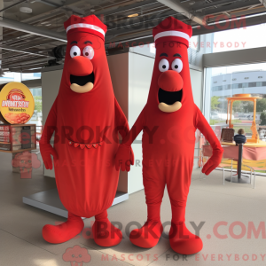 Máscara de Red Hot Dogs com...